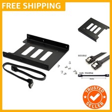 2.5" to 3.5" Internal SSD/HDD Mounting Kit, Metal Bracket Adapter with SATA 3...