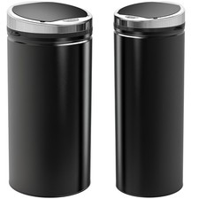 HOMCOM Pattumiera Automatica Sensore Infrarossi in Acciaio