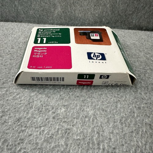 HP 11 Magenta Ink Wkład głowicy drukującej C4812A Zapieczętowany Oryginalny OEM - Zdjęcie 7 z 7