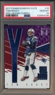 2017 Donruss Elite Spellbound Purple #16 Tom Brady Patriots /49 PSA 10 POP 1