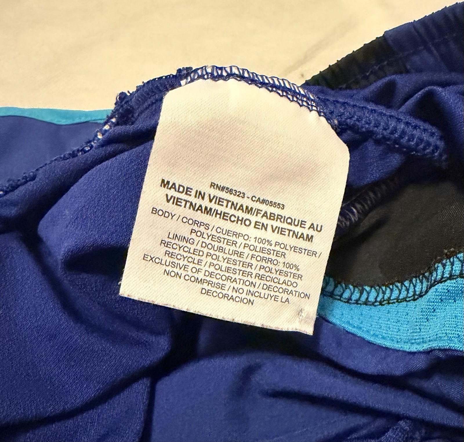 NWOT Nike Dri-FIT Running Shorts w/ Liner Drawstring, Women’s Large, Blue Black thumbnail 7