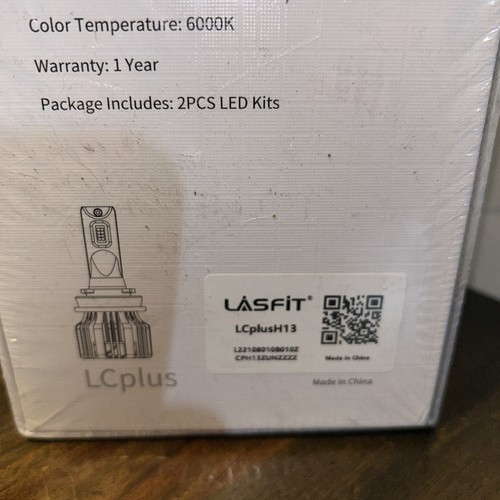 Lasfit H13 9008 LED Headlight Bulb High Low Beam 6000K 50W 5000LM Bright White - Picture 9 of 9