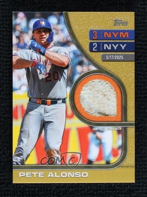 2026 Topps Series 2 Rounding the Bases Relics Gold 27/50 Pete Alonso 1ut0