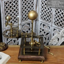 Orrery aus poliertem Messing im Antik-Stil | Mechanisches Planetarium mit Pal...