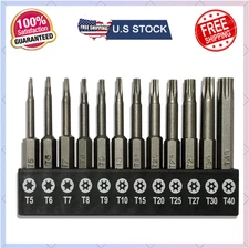 12-Piece Security Bit Set – 2" S2 Steel, Magnetic Torx T5-T40 for Shark Vacuum