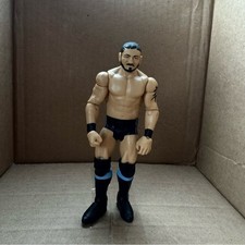 Austin Aries WWE Mattel Wrestling Action Figure Black Blue Trunks 2012 0427OB