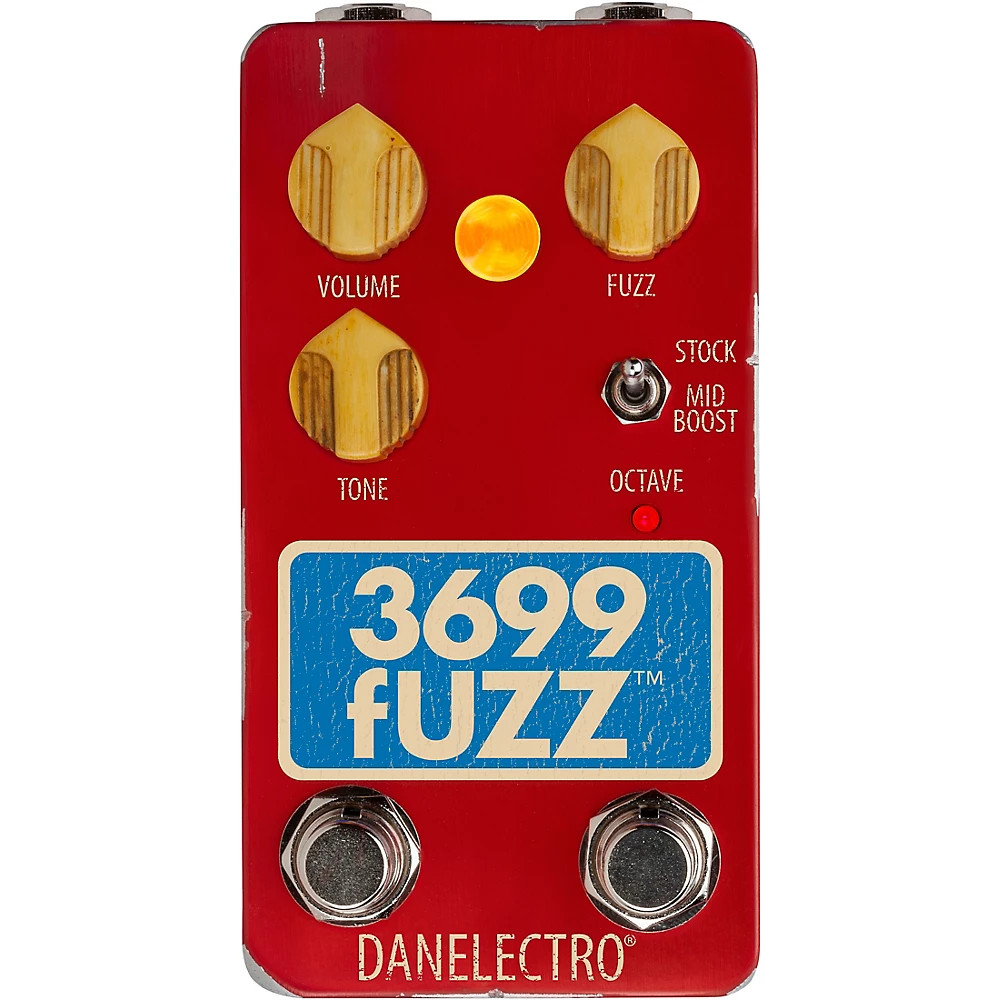 Педаль эффектов Danelectro 3699 Fuzz Красный