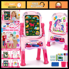 Magnetic Double-Sided Art Easel for Kids 3-4 Years - Creative Drawing Board Gift
