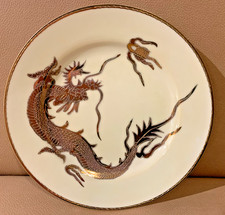 Sammelteller Teller Goldmalerei Japan Geisha Fine Bone Goldener Drache Ø 15,5 cm