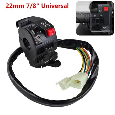 #ad 22mm 7 8quot;Motorcycle Handlebar Start Stop Headlight Hi Low Throttle ON Off Switch $18.89