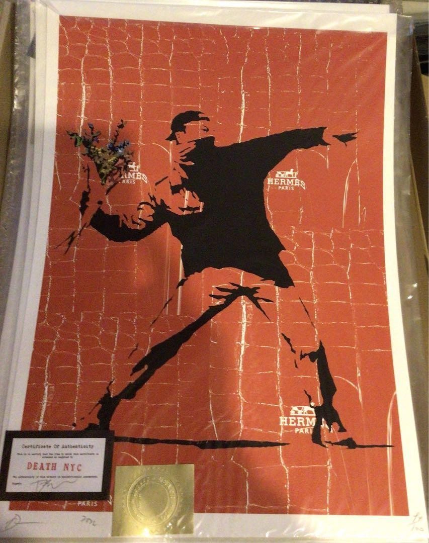 BANKSY⭐️DEATH NYC⭐️バンクシー&HERMES⭐️人気作品 m25 Art Poster DEATH NYC Banksy HERMES Popular Works | eBay
