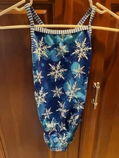 Brand new Dolfin Uglies Women's swimsuit, Blue and White "Snowflakes"  Size 32