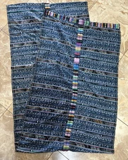 Handloomed Guatemalan Indigo Tablerunner