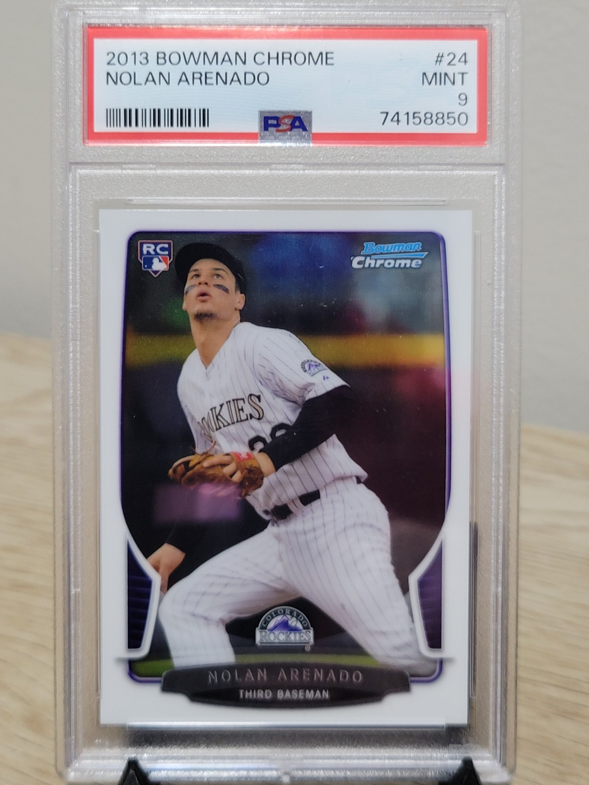 2013 Bowman Chrome - Nolan Arenado #24 (RC) ROOKIE PS A 9