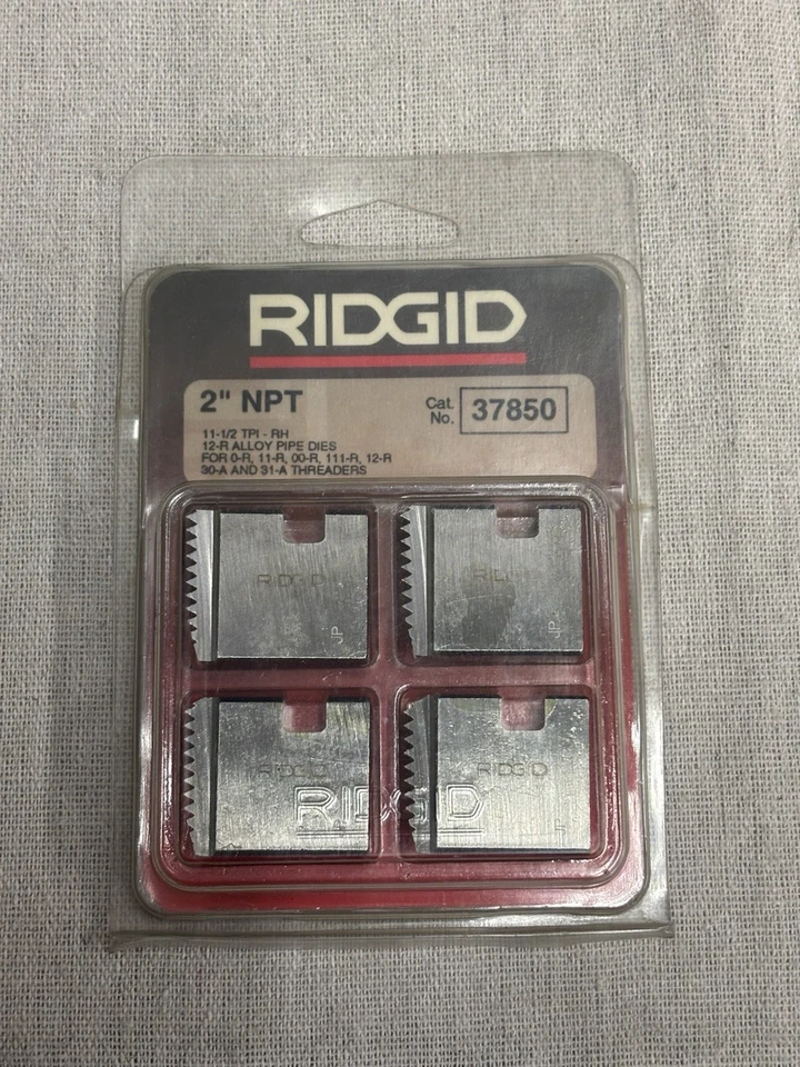 Ridgid 37850 2” NPT Pipe Threading Dies - Image 3 of 4