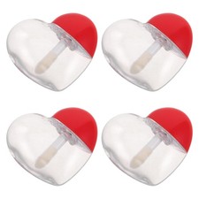  4 Pcs Tubes D'huile À Lèvres De Rangement Cosmétique Rouge Bricolage