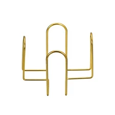 8PCS Coaster Holder Iron Metal Coaster Storage Rack Coasters 2.95 Inch Gold