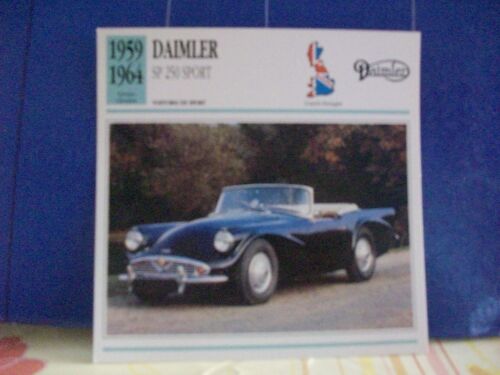 DAIMLER SP 250 SPORT CARD CARDS - Picture 1 of 1