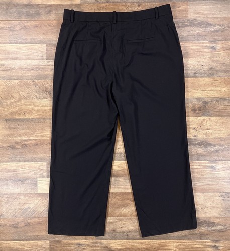 Vince Pants Womens 20 Black Wide Leg Straight Loose Wool Blend Dress Pants NEW - Picture 5 of 13