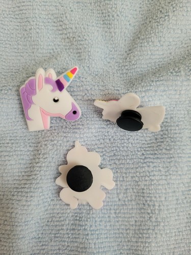 UNICORNS shoe charms/cake toppers!! Set of 3!! FAST USA SHIPPING!! - Picture 4 of 5