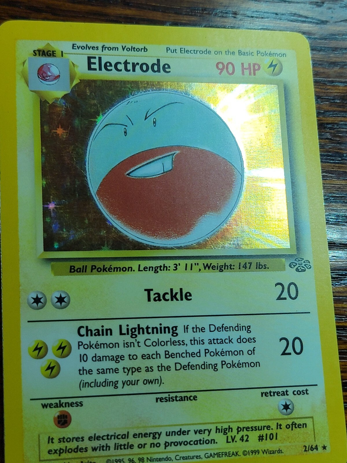 Electrode Holo Rare Jungle Set 2/64 WOTC Vintage Pokemon Card LP eBay