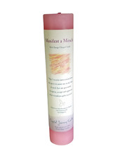 MANIFEST A MIRACLE - Crystal Journey Reiki Charged Herbal Magic 7" Pillar Candle