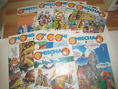 MISCHA - Illustr. Monatsschrift für Kinder in Deutsch 1 /1989 - 1 / 1990 12 Heft