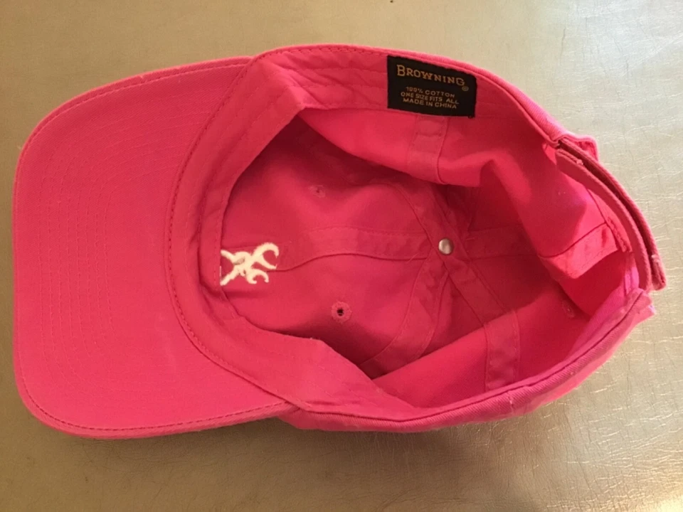 Browning Women’s Pink Adjustable Baseball Ball Cap Hat - Image 3 of 4