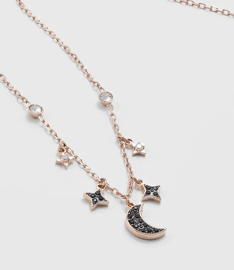 Swarovski duo moon necklace sale