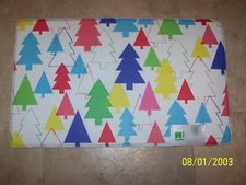 Festive Christmas Trees Kitchen Mat 18" X 30"  PVC Foam New