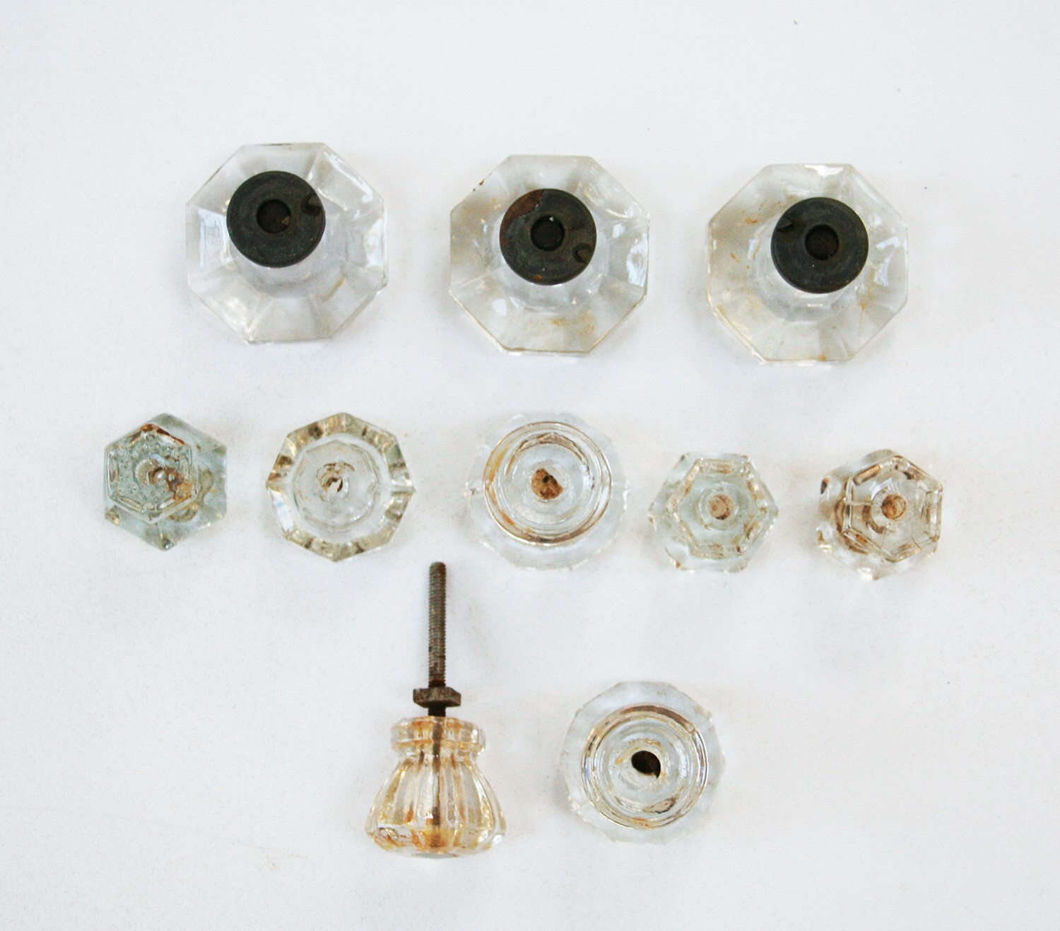 Antique Glass Knobs, assorted, for parts eBay