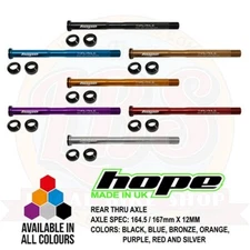 Hope Rear UDH Thru Axle For Santa Cruz Specialized Trek Transition - All Options