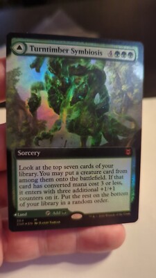 1x Turntimber Symbiosis Foil Extended Art - ZNR EDH Modern Magic MTG x1