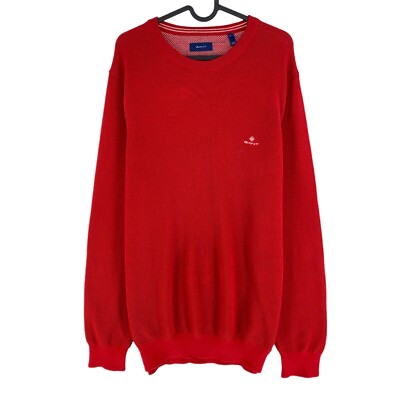 GANT Cotton Pique C-neck Pullover, Felpa In Cotone Classica Con Girocollo E Ricamo GANT Sul Petto. Vestibilità Normale E Comfort. - 3