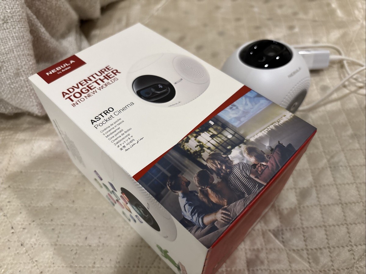 Nebula by Anker Astro Pocket Cinema/Projector, D2400. BARELY USED 