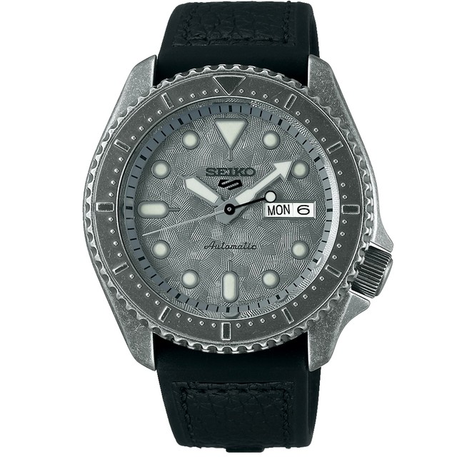Seiko 5 Sports automatico da Uomo Orologio con Quadrante Grigio e Nero  Cinturino | Acquisti Online su eBay