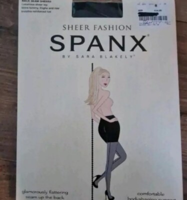 NEU SPANX SHEER FASHION BLACK BODYSHAPING Strumpfhose Gr.A 34/36