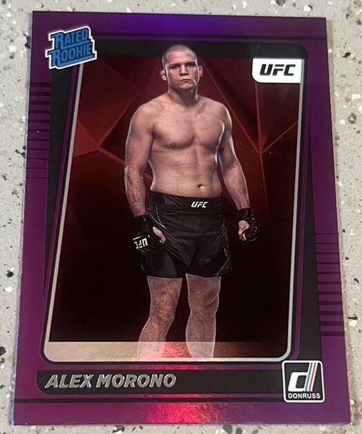 2022 Donruss UFC Purple Flood Alex Morono No. 219!