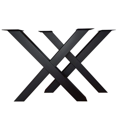 2x Tischgestell X-Form Metall 80x72/60x72 Esstisch Tischbeine Industrial 3 Farbe