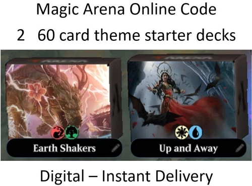 Magic 2022 Arena Code - 2 Starter Decks: Earth Shakers + Up & Away - MTG Digital