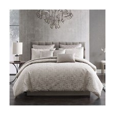 Riverbrook Home 100 Polyester Comforter Set, King, Genoa - Gray, 10 Piece Set