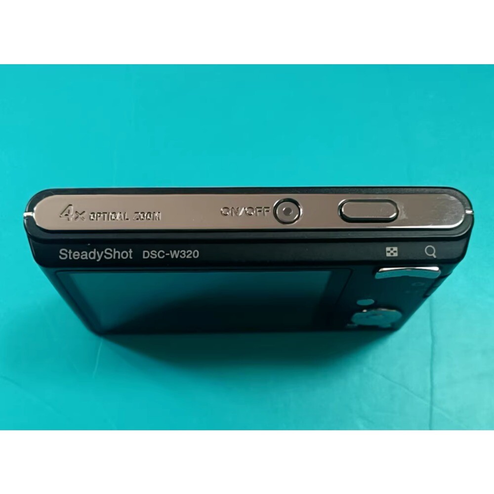 Sony DSC-W320 CCD Vintage Digital Camera 14.1MP Black 85% New Good