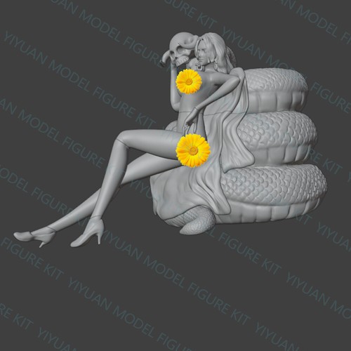 1/24 Scale Boa Hancock Uncolored Unassembled 3D Printed Resin Model Toys Kit GK - Picture 8 of 56