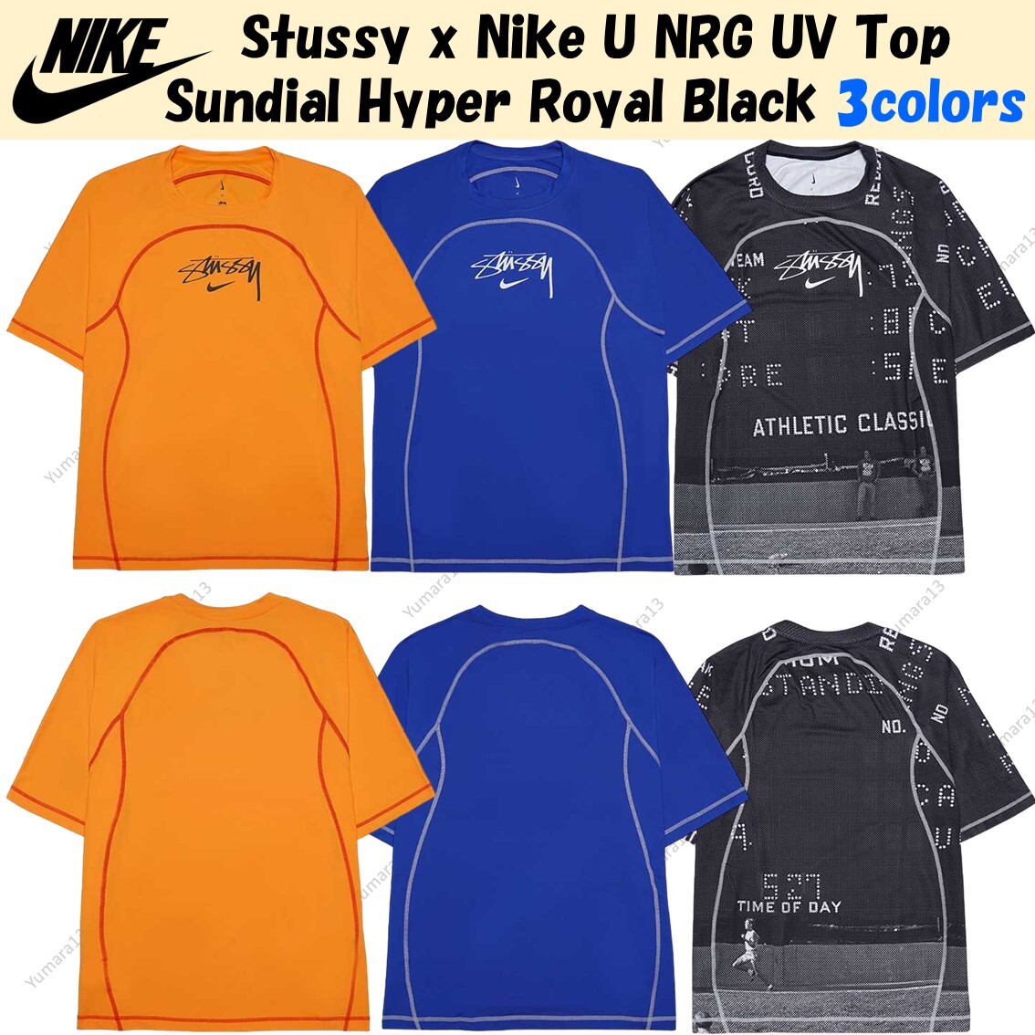 Stussy x Nike U NRG UV Top Sundial Hyper Royal Black 3colors Stussy x Nike U NRG UV Top Sundial Hyper Royal Black 3colors