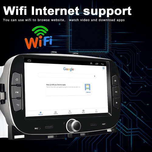 Android 13 Autoradio 7" per Fiat 500 2015 - 2020 CARPLAY Wireless 2+64GB GPS - Foto 14 di 24