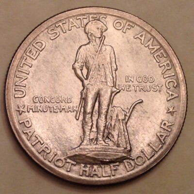1925 Lexington and Concorde sesquicentennial commemorative Half Dollar cd