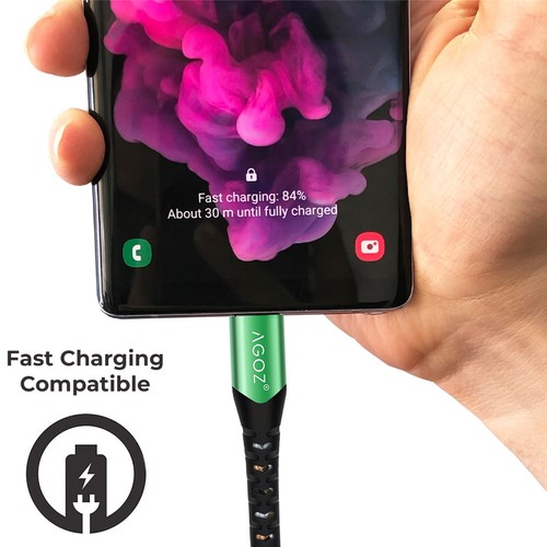 CAMO USB C Cable 4ft 6ft 10ft FAST Charger Type C Data Cord for Motorola Phone - Picture 6 of 30
