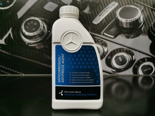 Genuine Mercedes-Benz Red Antifreeze Coolant 1 litre Bottle 325.6 A000989180809