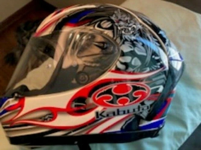 Средний мотоциклетный шлем Kabuto FF-5V Akiyoshi на все лицо с козырьком  - Изображение 4 из 4