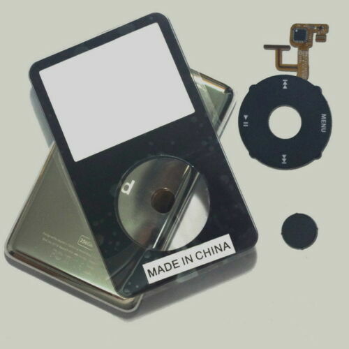 New Brand iPod video 30GB Back cover+Front case+Clickwheel Replacement kit Black - 第 1/4 張圖片